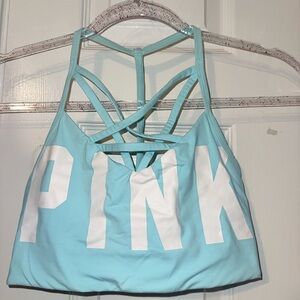 PINK Victoria's Secret Aqua Sports Bra